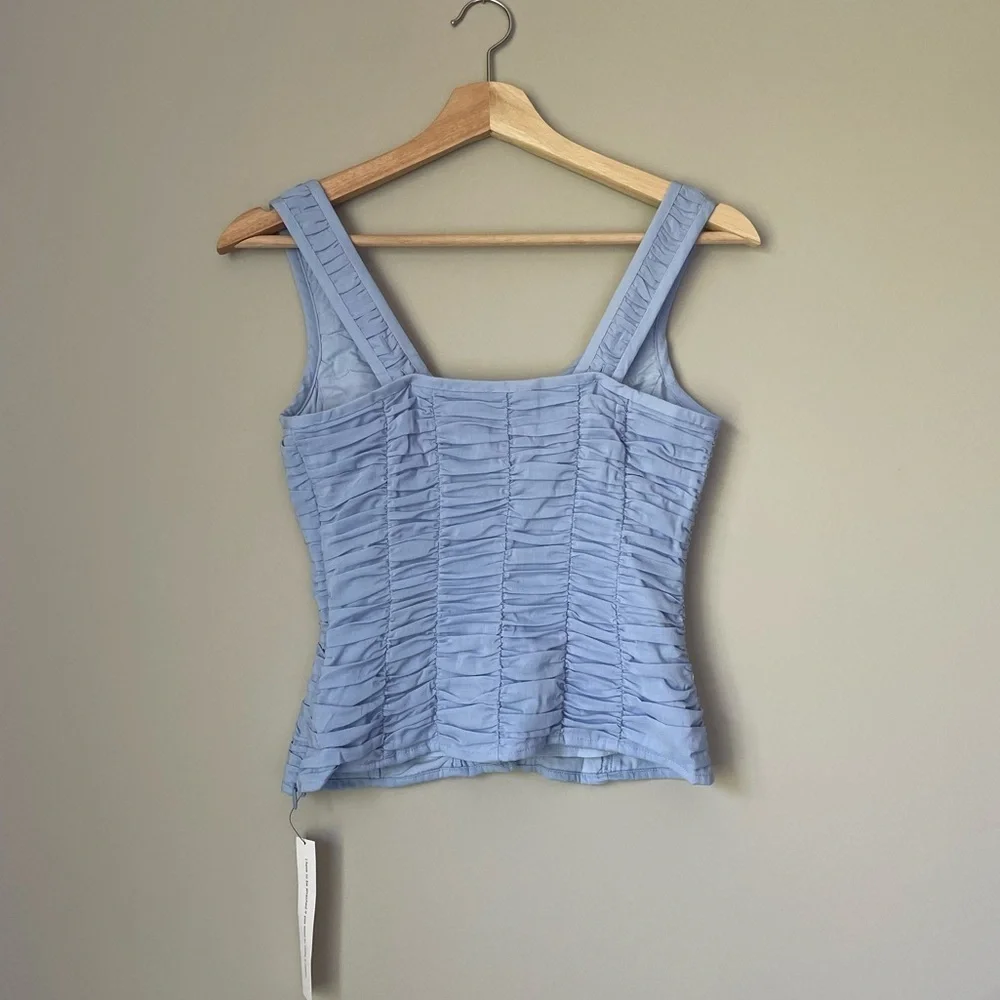 NWT Reformation Archer Top Ice Water Light Blue | US 0 UK 4 - Picture 7 of 13
